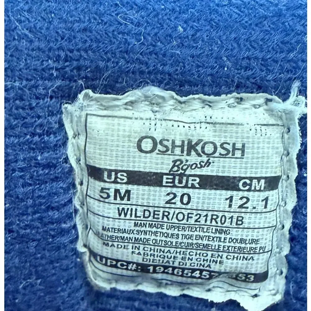 OshKosh B'Gosh Wilder Winter Snow Boots Toddler Boys Size 5 Blue Camo OF21R01B